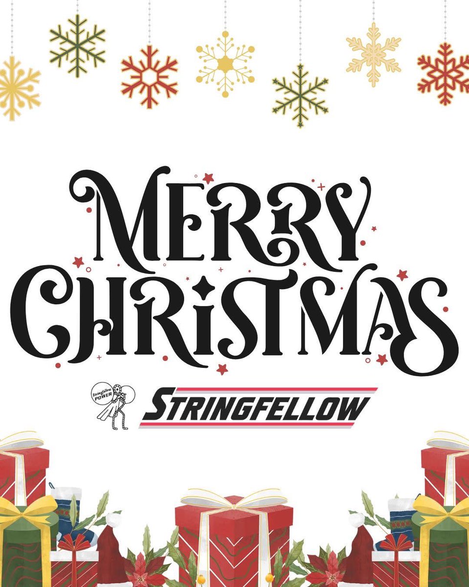 StringfellowInc's tweet image. From all of us at Stringfellow, we wish you a Merry Christmas and a wonderful holiday season! 🎄✨

May this time of year bring you joy, success, and new opportunities! 🎁