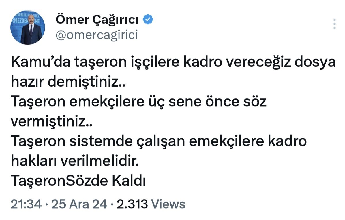 EdipBozoglu's tweet photo. Kamu’da taşeron işçilere kadro vereceğiz dosya hazır demiştiniz..
Taşeron emekçilere üç sene önce söz vermiştiniz..
Taşeron sistemde çalışan emekçilere kadro hakları verilmelidir.
TaşeronSözde Kaldı https://t.co/Zrij38xANW