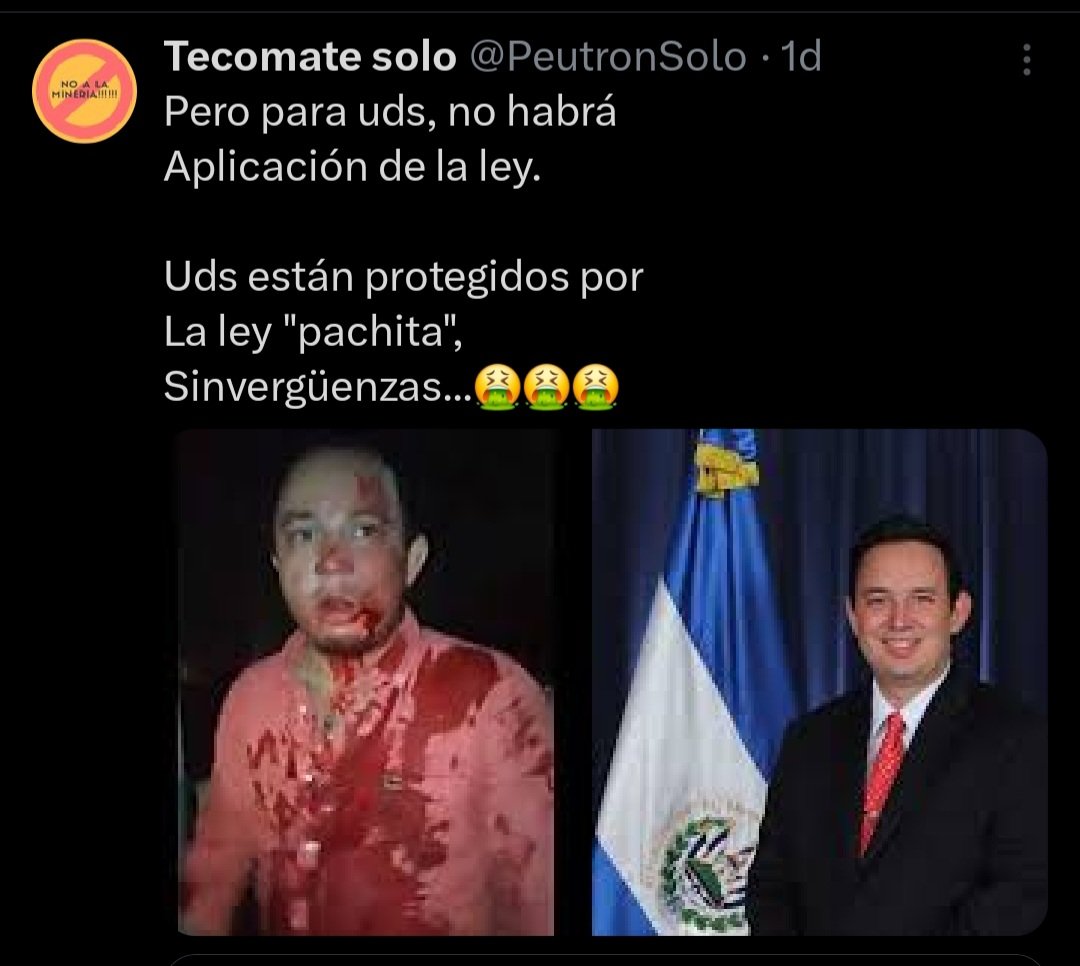 IvanPanameno's tweet photo. @ManuelF86884614 @NelsonReyesSV Esta imagen guárdela la Ley se aplica para todos. https://t.co/2ThL4Z3Ibb