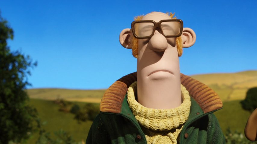 tedworm's tweet image. Stood up and cheered at his cameo #wallaceandgromit