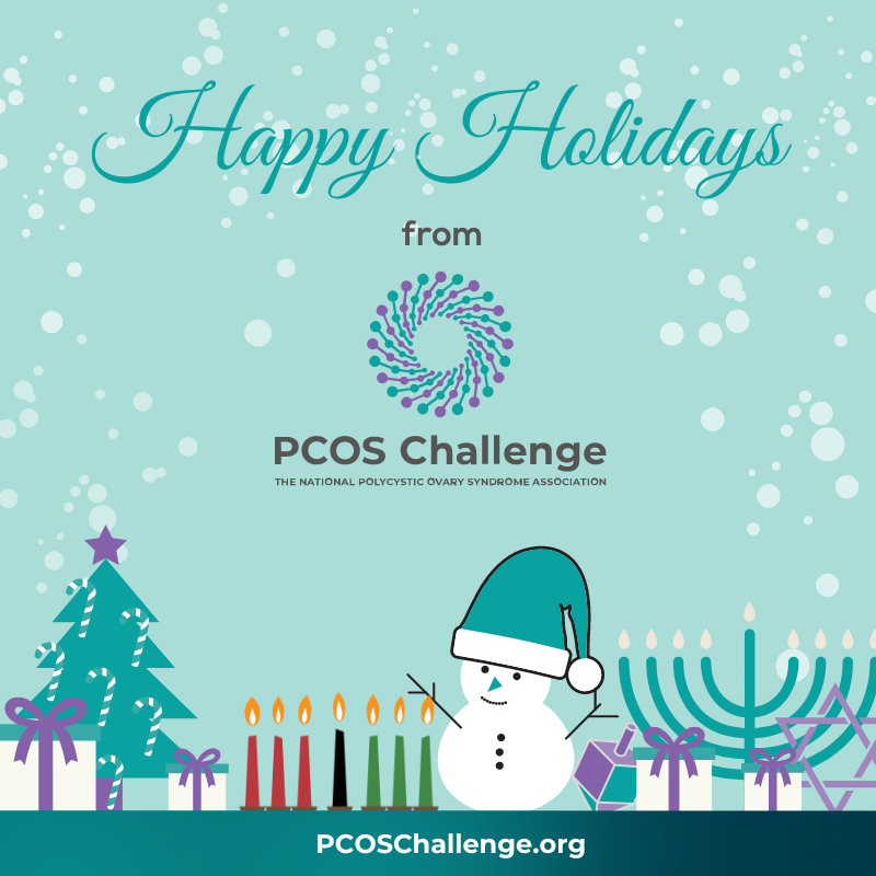 pcoschallenge's tweet image. Here is wishing you and your family joy, peace and blessings this holiday season! Thank you for being a valued part of the @pcoschallenge community and for making a difference through your continued support and advocacy. We are extremely grateful to you!
While the holiday…