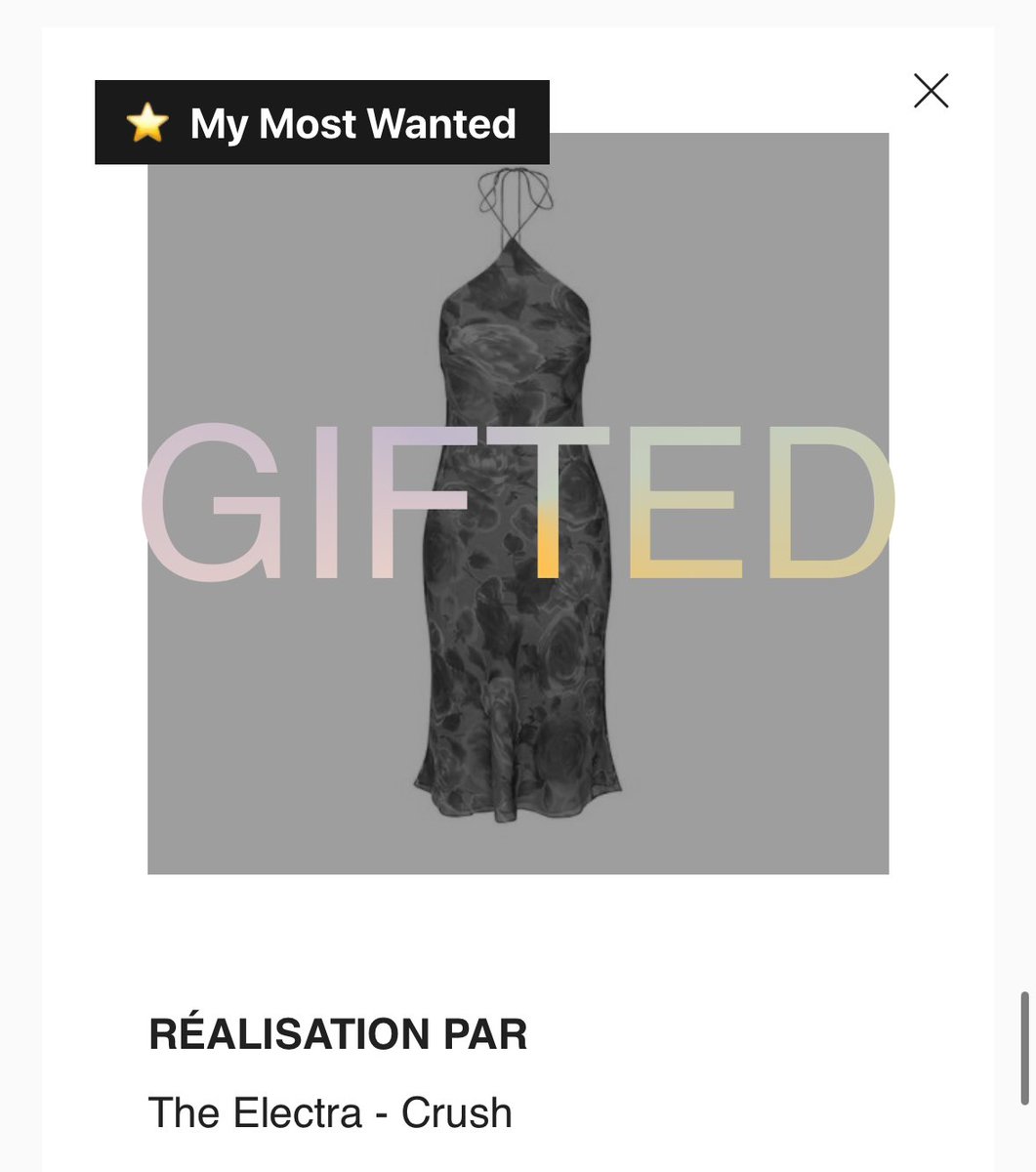 Thank you so much for the sweet Xmas present, M 🥰❤️🎁 hope to wear it for you!