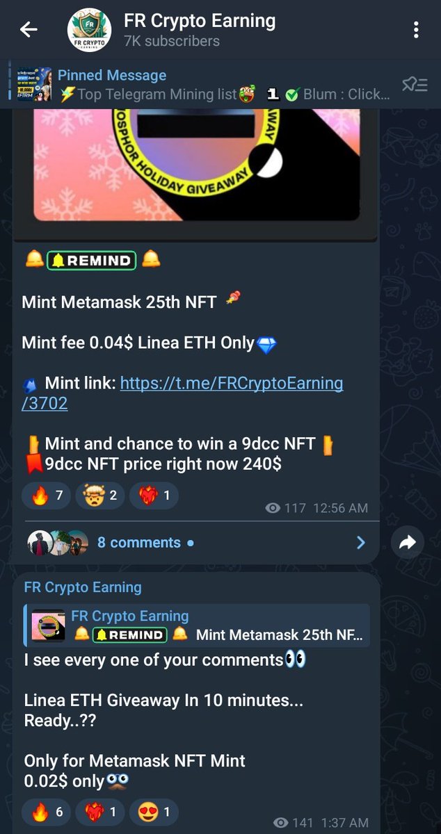 frWeb3X's tweet photo. Giveaway For my community brothers Linea ETH For mint Metamask NFT👾
Channel link:https://t.co/Rxl5yN49OI
📝Rules: 

📣Follow Me
📣Like &amp; Retweet
📣Comment your EVM Address https://t.co/OH5cKBjFn0