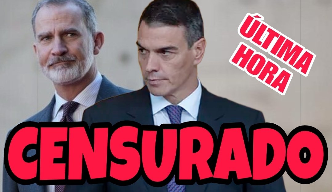 🔴ÚLTIMA HORA 🔴
ME HAN COMUNICADO QUE PEDRO SÁNCHEZ HA VETADO Y OBLIGADO A CAMBIAR LA PARTE DEL DISCURSO DE NAVIDAD DEL REY FELIPE VI QUE HABLABA DEL PODER JUDICIAL POR SUS CASOS DE CORRUPCIÓN Y SU CRUZADA CONTRA EL PODER JUDICIAL.

CIERTAMENTE EN LOS 15 MINUTOS DEL DISCURSO DEL