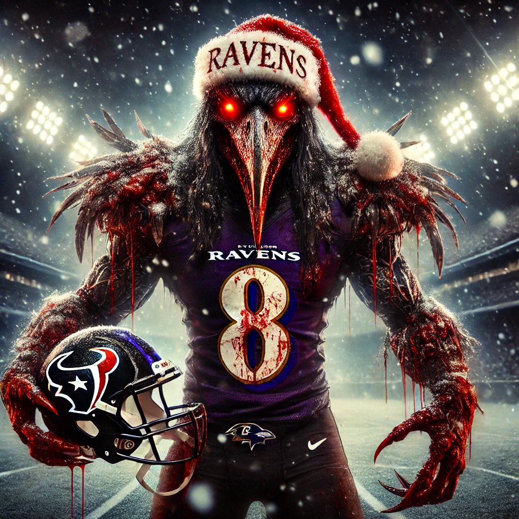 RAVENS WIN IT IN HOUSTON‼️ 

Baltimore stomps the Texans and now takes sole possession of the AFC North, along with the AFC’s 3rd seed. 

MERRY CHRISTMAS! 🎄