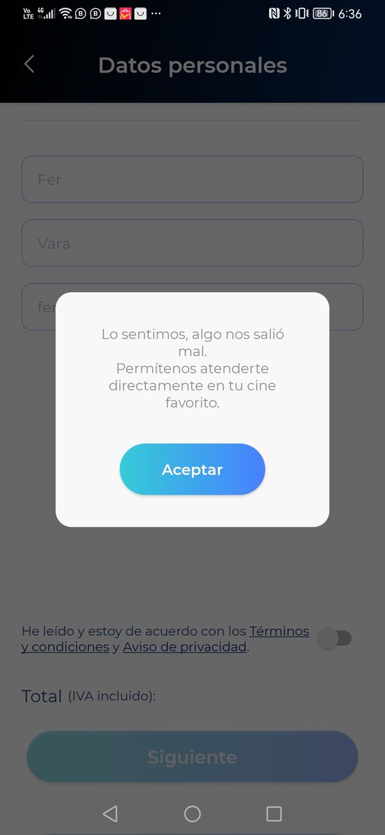 fervara23's tweet photo. @Cinepolis no funciona su app para comprar dulceria, lleva ya días así.. ¿Qué pasa? https://t.co/InzYpsmCv8