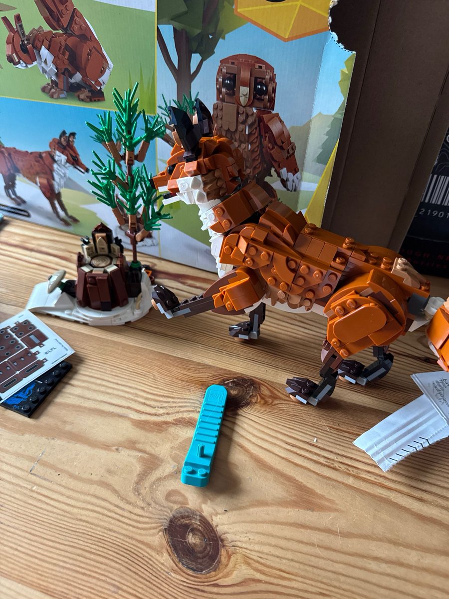 Pensinuf's tweet photo. Fox Lego for Xmas!!! https://t.co/59ZjEbDN6V