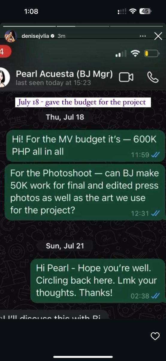 KickYourYass's tweet photo. @dailybreadsol @cleaned1234 @denisejvlia For Photoshoot lang ang 371k wala na ata MV. Nsa 50k lang budget nila for photoshoot. Tapos 600k for MV. If 371k is PS lang ibabayad nila kay BJ, means ung matitira less sa 800k total budget ang iwowork nila for MV sa ibang prod/vendor (429k) which is bka mashort pa rin sila. https://t.co/EKptKFcSsh