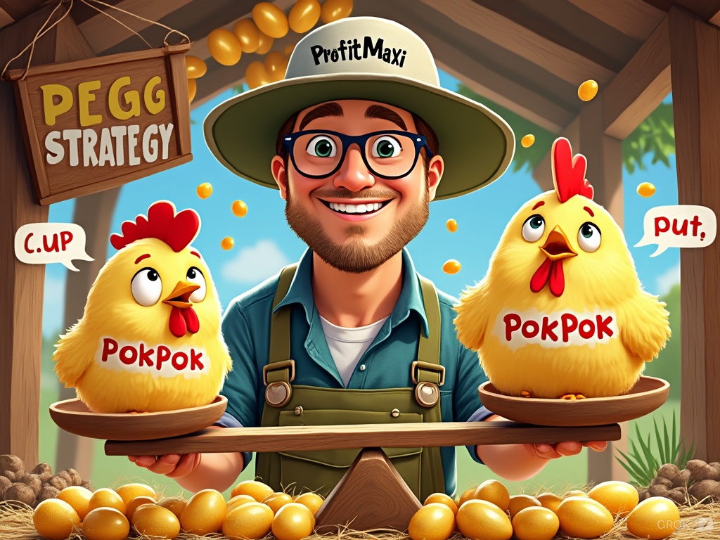 MyBagDude's tweet photo. My Christmas pokpok will mature on New Years Day.
Which one will strike ITM?!
This is my ProfitMaxi strategy with @pokpok_io to maximize my $PEGG earnings. Either way I should win!
I'm learning to Trade Options on chain thanks to this project and the community! #CluckToEarn