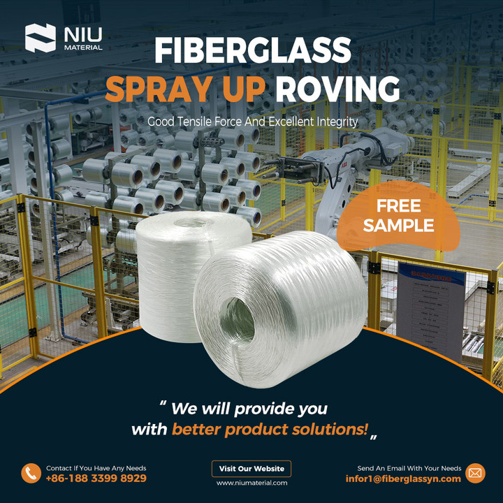With excellent tensile strength and excellent integrity, Yuniu fiberglass spray up roving is your ideal choice. High-quality materials ensure stable product performance and are widely used in swimming pools, ships and other fields.
WeChat/WhatsApp: +86 188339989