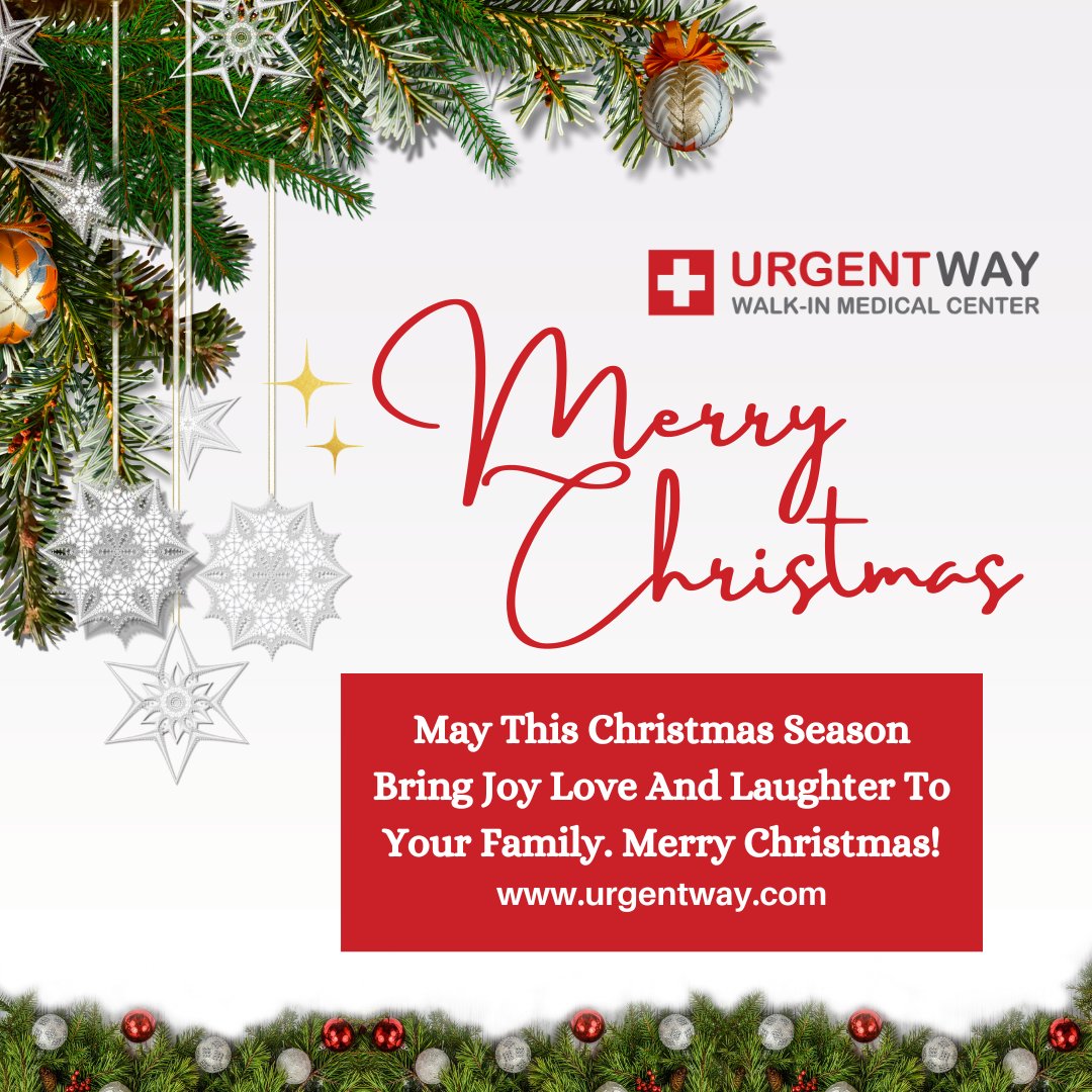urgentwayNYC's tweet photo. Merry Christmas
May This Christmas Season Bring Joy Love And Laughter To Your Family. Merry Christmas!
#MerryChristmas #ChristmasMagic #HolidayCheer #SeasonsGreetings #ChristmasTime #JingleBellRock #Holidays #MerryAndBright #HolidayMemories #ChristmasJoy #UrgentWay #Clinics https://t.co/J4QkwT38JK