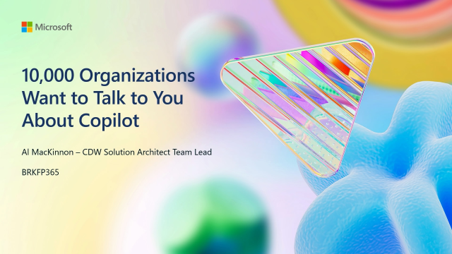 Get AI-ready with <a href="/CDWCorp/">CDW Corporation</a>! Al MacKinnon dives into lessons from 10,000 orgs &amp; 200+ Copilot for Microsoft 365 rollouts. Watch the Ignite session here: dy.si/ushHZ