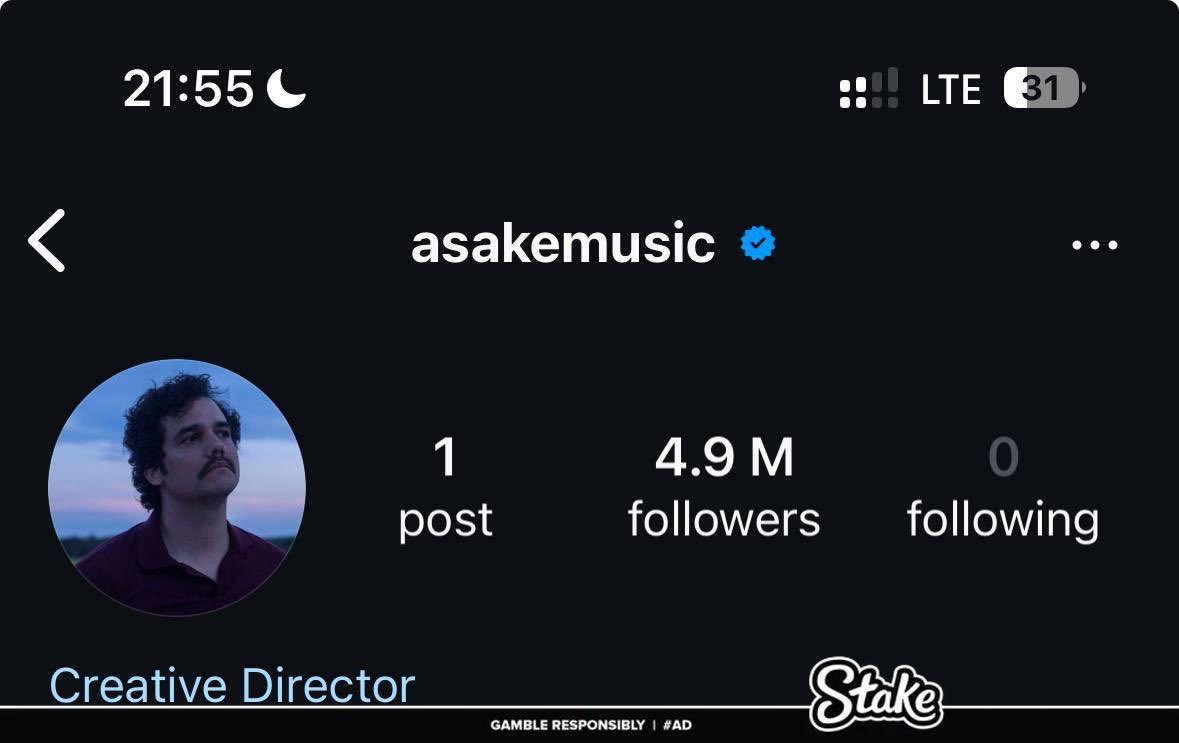 Asake unfollows everyone on instagram and deletes his BIO. What is going on!!!!!🤔