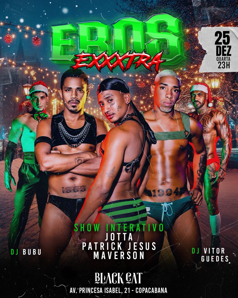 A temporada de verão do <a href="/BarBlackCat/">Black Cat Lounge Bar</a> começa hoje, e a estreia fica por conta da <a href="/ErosFesta/">Festa Eros</a> ,com show interativo, muito eletropop e tribal, o maior dark room da Zona Sul e muito fervo até de manhã! 😈🔞 Garanta seu antecipado! 

sympla.com.br/event__2763833