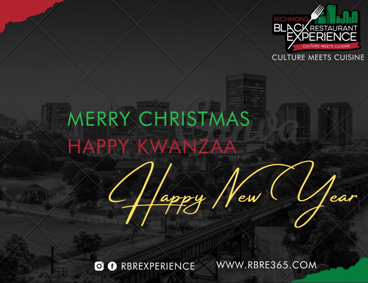 ❤️Make finding, creating and sharing joy a part of your daily habits. 
🖤We are extremely grateful for our families, partners and friends.  Thank you! Thank you! Thank you!
💚Spread love y’all and cheers to all of our ancestors’ dreams coming true. 
Merry Christmas! 
Kwanzaa365