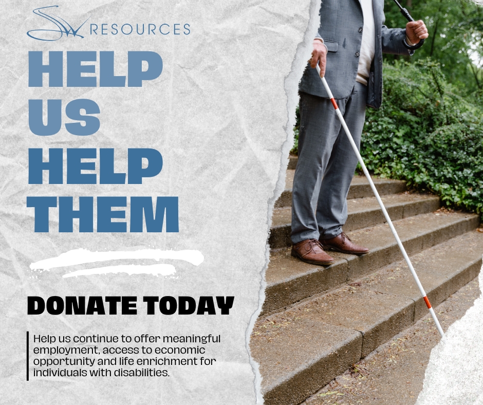 SWResources's tweet image. Help us help them. SW Resources is a nonprofit that provides employment opportunities for over 250 individuals with disabilities. 🌎

#SWResources #NonProfit #DonateToday