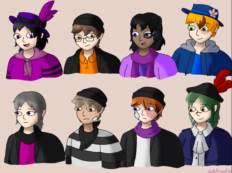 Scrolled through my insta account to face my 2021 human designs of some piggy characters.

remade them To make them look more human instead of leaving them with a same face syndrome, unnatural colourful hair &amp; eyes.