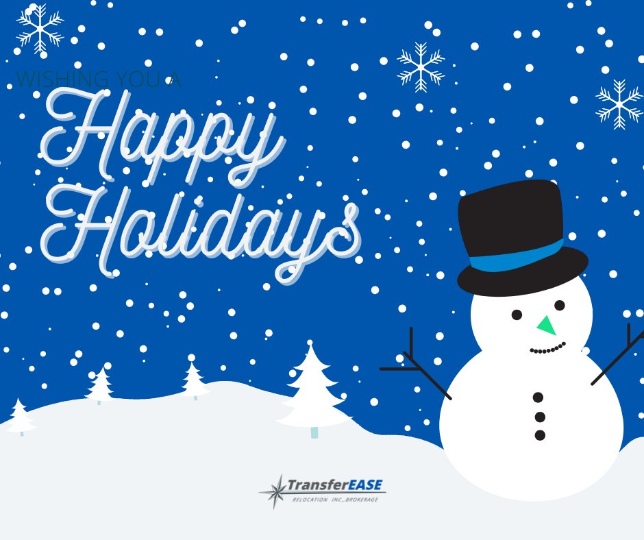 TransRelo's tweet image. Happy Holidays from TransferEASE! We’re grateful for the opportunity to work with you and appreciate your trust in us. Wishing you a season filled with joy, peace, and prosperity in the coming year!🎄☃️

#HappyHolidays #MerryChristmas #Hanukkah #Kwanzaa