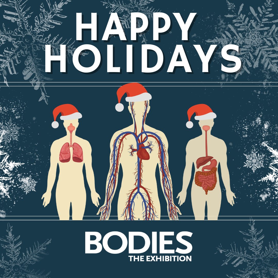 Wishing you a happy, healthy holiday season! 🕯️

Whether snowy ❄️ or sunny ☀️, the holidays shine bright. Did you know your heart beats 100,000 times a day? 💓 Visit us to learn more about the human body.

🎟️: bodieslasvegas.com