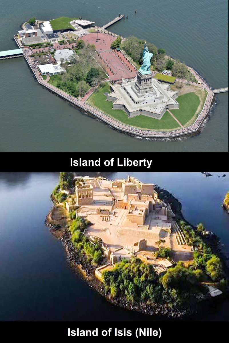 Taking the Ferry to Liberty Island in Ancient Western Egypt-ATLANTIS (Modern USA).. Then you relived the pre-historic pilgrimage to the island of Isis.