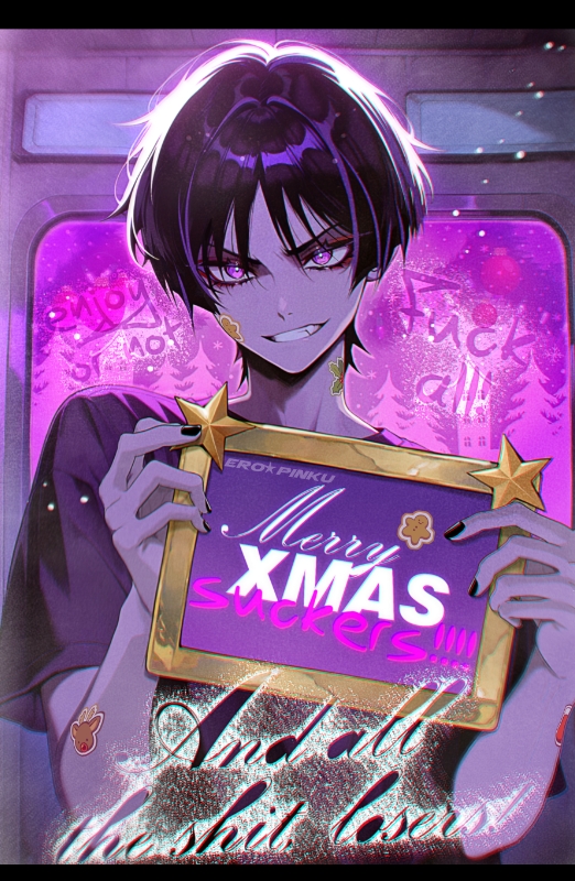 Merry Xmas!🎄🎁I only wanted to wish you happy holidays with love >w<!! (sorry for the sketchy draw u.u) 
#Scaramouche #Wanderer