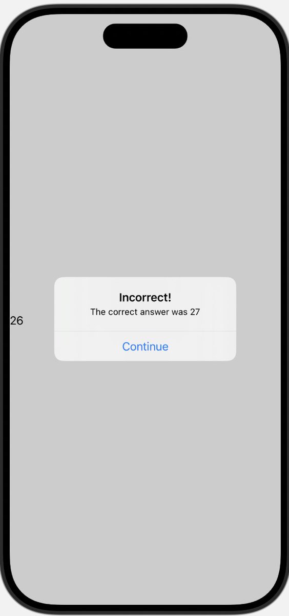 iosdevlearner's tweet image. 🎉 I just finished Day 35 of the #100DaysOfSwiftUI at hackingwithswift.com/100/swiftui/35 via @twostraws 
I made the challenge project very ugly though. The UI can only get better from here.