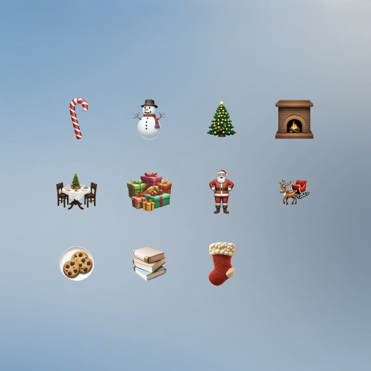 theapplehub's tweet photo. Christmas genmoji 🎄 https://t.co/sa7LcwFNPQ