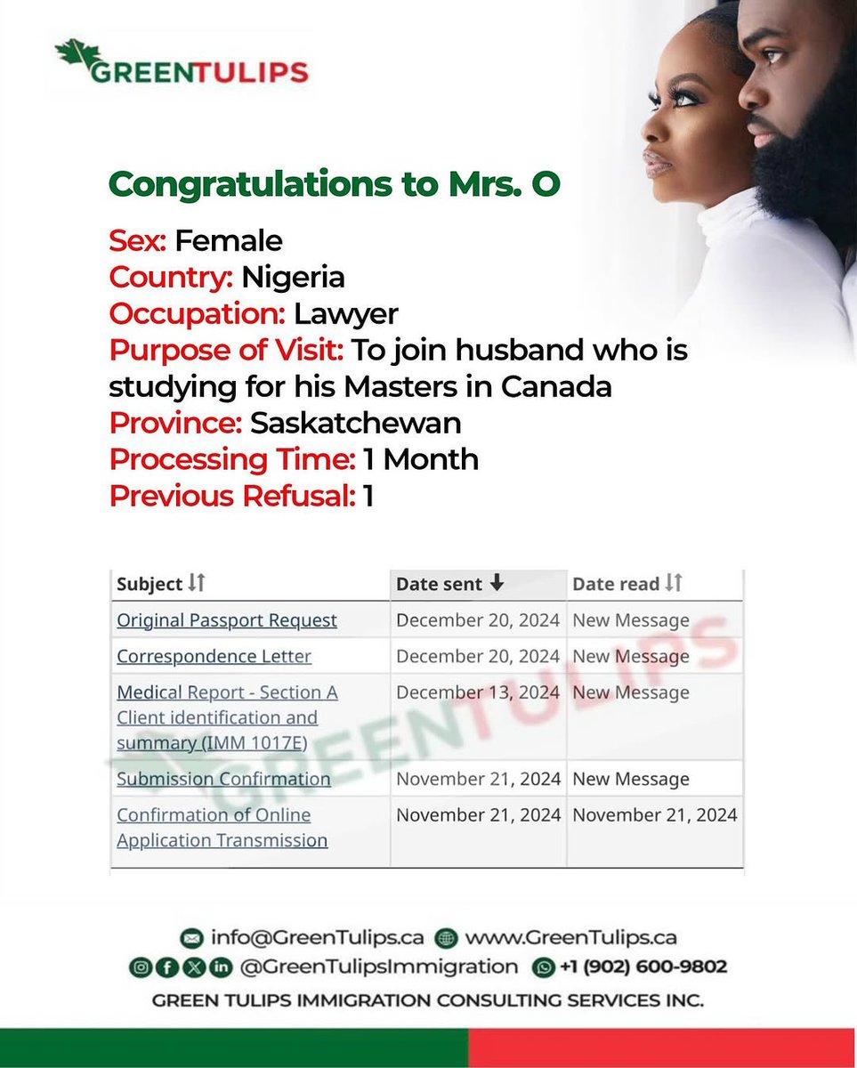 GreenTulipsImm's tweet image. We are thankful and grateful for this family unification. 

#Canada #SpousalOpenWorkPermit #SOWP #WorkPermit #FamilyReunification #CanadianImmigration