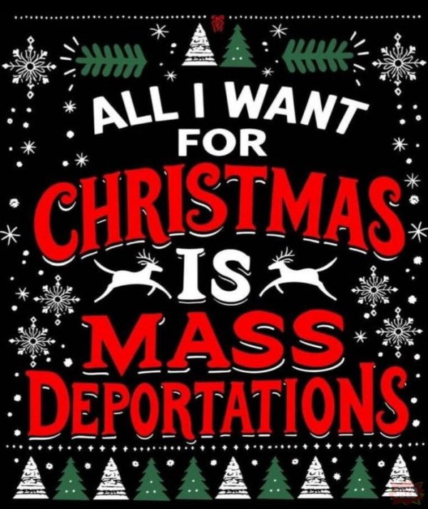 DariuszMatecki's tweet image. All I want for Christmas is mass deportations of illegal migrants destroying Western civilization. To ensure the survival of our culture, values, and security, we must defend our borders and say no to leftist utopias. #MassDeportations #DefendTheWest #SecureBorders