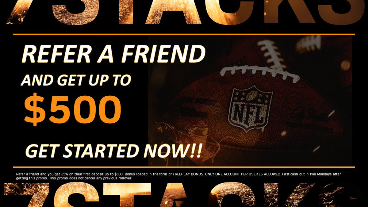 🚨REFER A FRIEND AND GET YOUR BONUS UP TO $500 FREEPLAY!!

DM us for INFO!!
#GamblingX