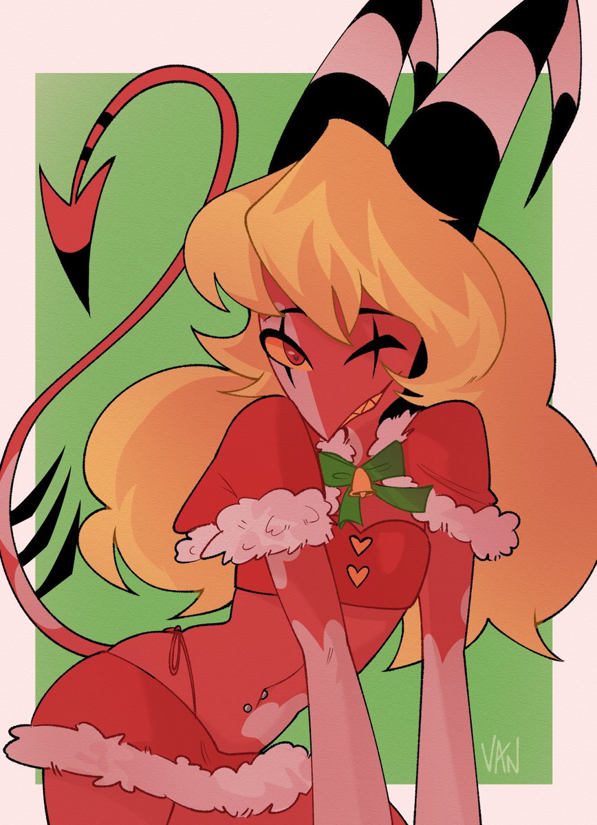 Vanhhopi's tweet image. Feliz navida ʚ♡ɞ
#HelluvaBossFanart