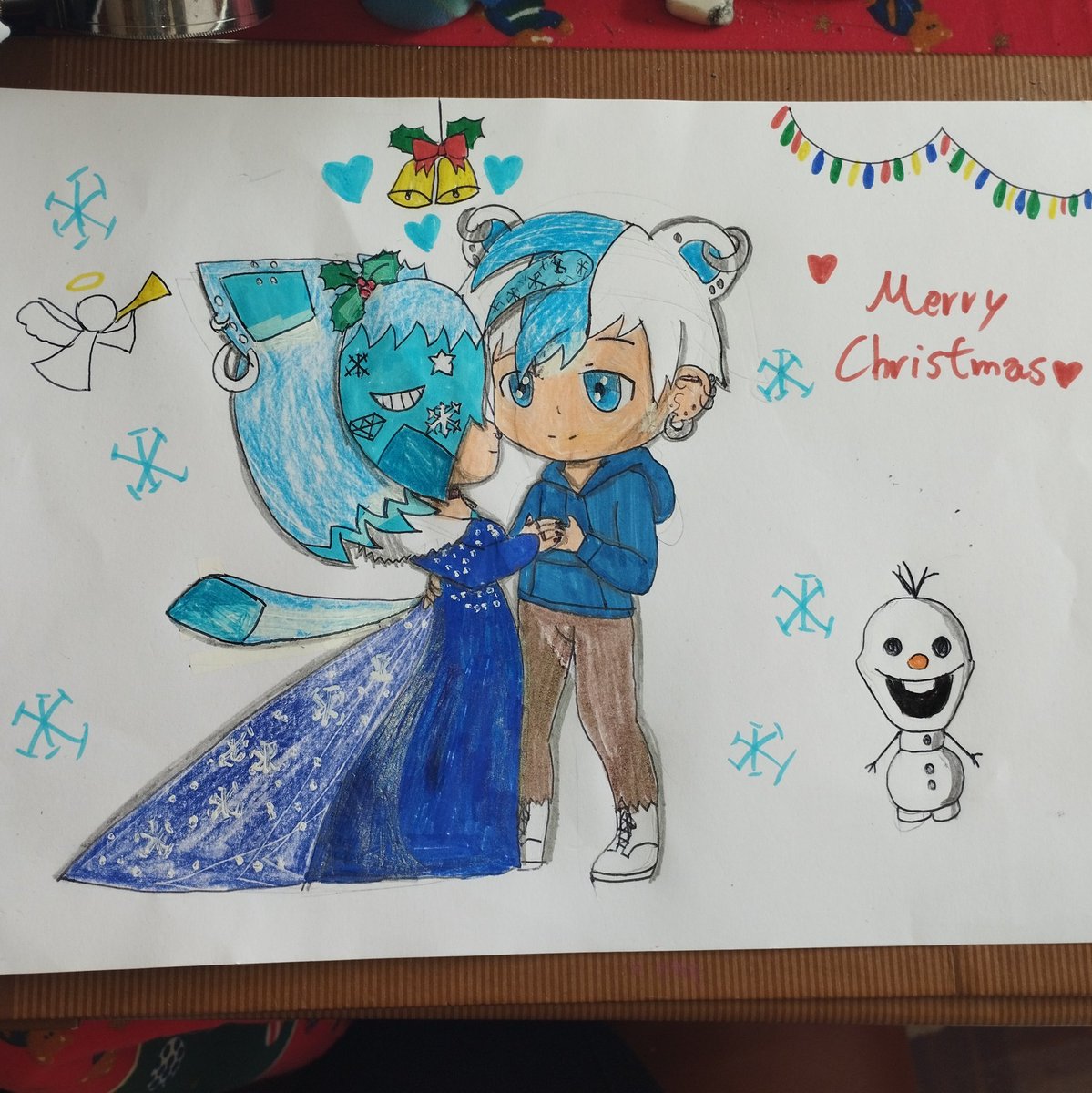 OberitaRiki's tweet photo. Merry Christmas!
🎄🤍❤️🤶🏻🎅🏻❄️✨
.
#merrychristmas #olaf #olaffrozen #myoc #gengar #glaceon #genceon #glaceysarathylacine #noahmartorana #elsafrozen #jackfrost #riseoftheguardians #cosplayers #humanoidgirl #animeguy #traditionalart #cosplayart #animeart #humanoid #fanart #artwork https://t.co/Kg5z281WM6