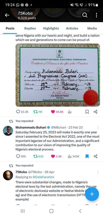 75Kobo's tweet photo. @DeleFarotimi @OfficialAPCNg @MBuhari https://t.co/8B54aOWKop https://t.co/z9sa7rd8nV