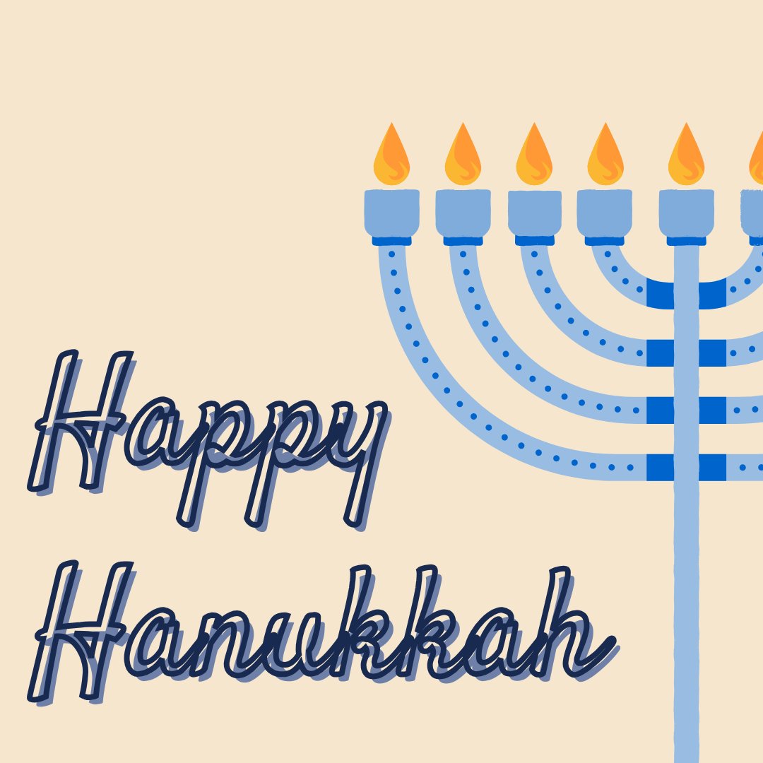 Wishing you a Hanukkah filled with love, laughter, and all the treats you can enjoy.  Happy First Night of Hanukkah!