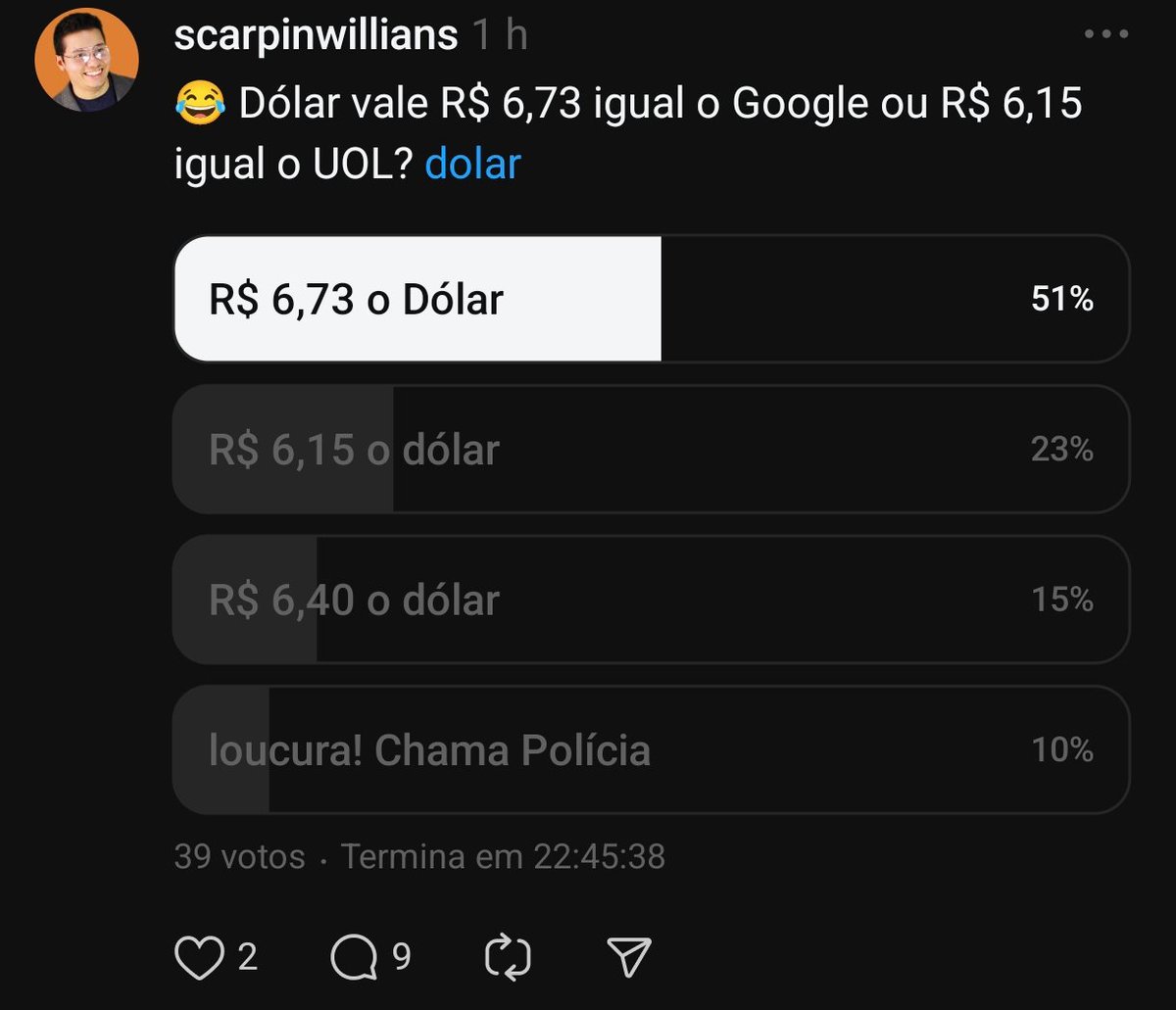 WilliansScarpin's tweet photo. @AndreyNousi Olha o resultado da minha enquete se é verdade ou mentira, clica aqui para votar https://t.co/Cp5zz3o6sS https://t.co/8zxO80InqE
