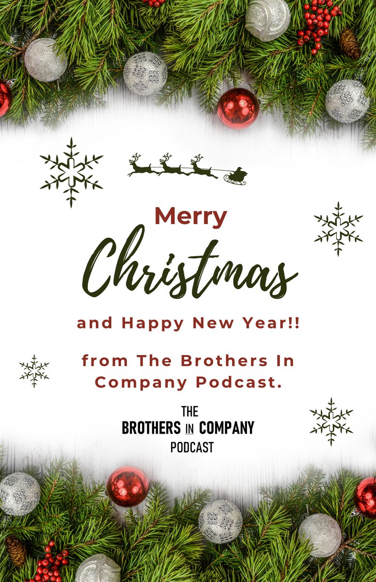 flyingace26's tweet photo. Happy Holidays Podcast Family!! Merry Christmas and a Happy New Year from the Brothers In Company Podcast!! #merrychristmas #HappyNewYear #happyholidays #brothersincompanypodcast  #bethebestatwhatyoualreadydo https://t.co/zZCe92knLm