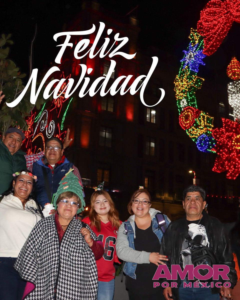 AmorxMexico24's tweet image. ¡#FelizNavidad2024! 

#AmorPorMéxico
