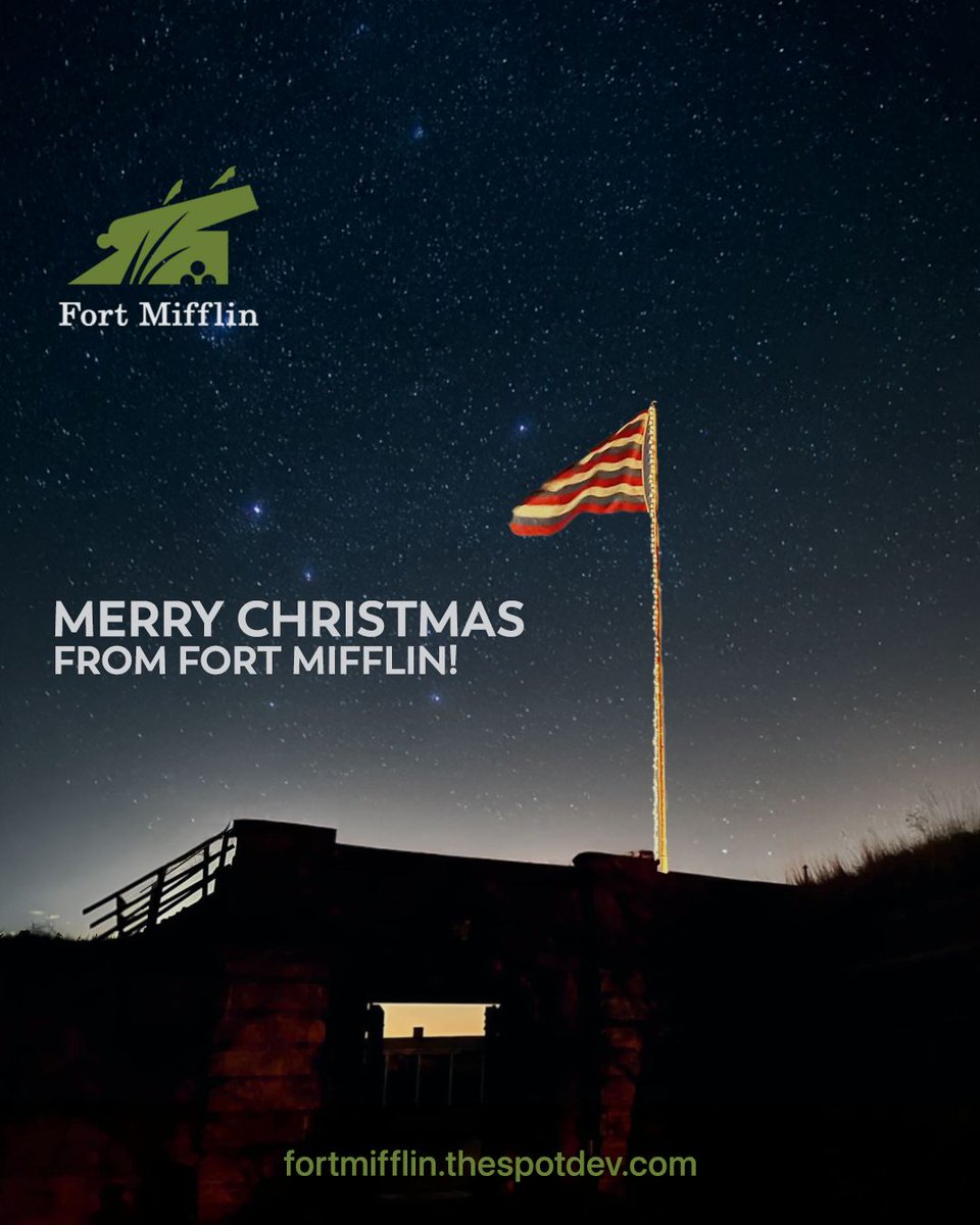 Season's greetings from Fort Mifflin!

May your day be filled with history, heritage, and holiday cheer! 🎅🏻🏰🎁

#SaveTheFort #FortMifflin #LivingHistory #DonateNow# Philadelphia #merrychristmas #happyholidays #feliznavidad