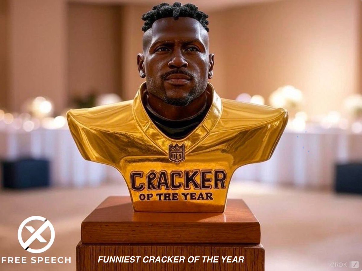 AB84's tweet image. Funniest Cracker of the Year Award 🏆

Nominees 
— Pat McAfee - @PatMcAfeeShow
— Kevin Hart - @KevinHart4real 
— Theo Von - @TheoVon 
— Tom Brady - @TomBrady 
— Shane Gillis - @Shanemgillis 
— Joe Biden - BLOCKED