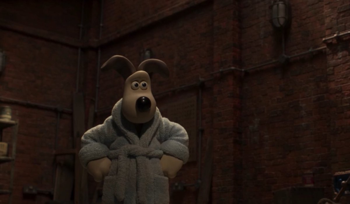 Dressing gown Gromit is peak fashion #WallaceAndGromit