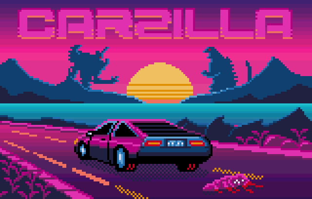 AlexGKraken's tweet photo. Hey there, not sure this will contribute to make the world more peaceful on this special day, but here is my Christmas gift for all #AtariLynx fans, a new edition of my mini racing #carmageddon game: #Carzilla. Enjoy! https://t.co/dRqXRNnxvM