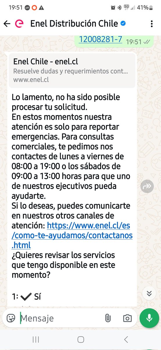 kekiprev's tweet photo. @Enel_Informa_CL Su chat en lo más ineficiente ¡!! https://t.co/HkuTdIScmE