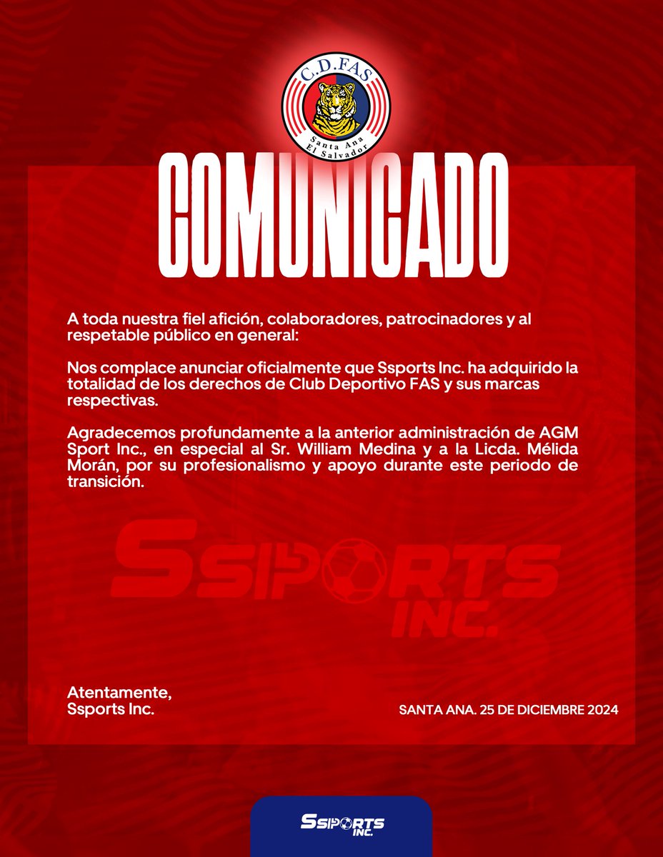 Club Deportivo FAS tweet media