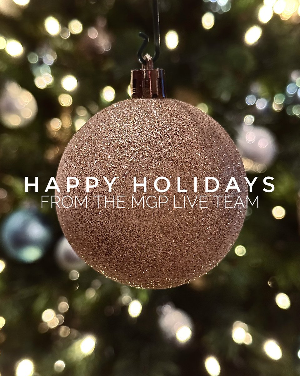 Happy Holidays, everyone! We’re looking forward to family time, the warmth of home—and the perfect playlist to set the mood. This year, it’s all about jazz for us 🎷😌

Wishing everyone who celebrates a very Merry Christmas! 🎄✨

With love,
The MGP Live Team 🫶🏻