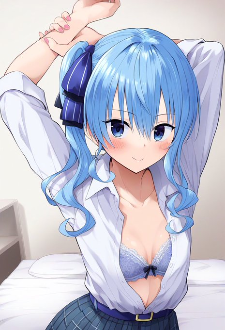 背伸びする星街すいせい 