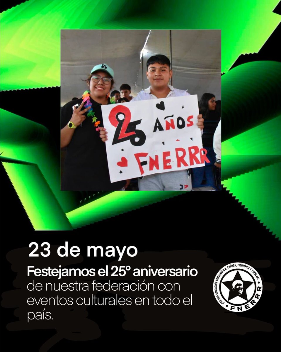 ¡𝟮𝟬𝟮𝟰, 𝘂𝗻 𝗮𝗻̃𝗼 𝗱𝗲 𝘂𝗻𝗶𝗱𝗮𝗱 𝘆 𝗹𝘂𝗰𝗵𝗮 𝗽𝗮𝗿𝗮 𝗹𝗮 𝗙𝗡𝗘𝗥𝗥𝗥! 🙀

Salió tarde el spotify wrapped de la FNERRR, aquí te contamos un poco del resumen de las luchas y actividades que hicimos en el año.
❤️‍🔥🇵🇸📣✨