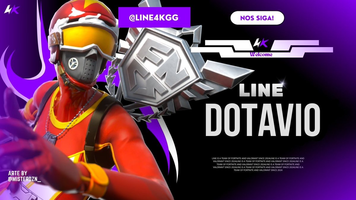Line4kAcademy's tweet photo. E Hoje Trazemos O Nosso Segundo Content Creator da Academy!!
Seja Bem Vindo @DotavioOficial Que sua Passagem seja รtima https://t.co/Y6mAvNQObZ