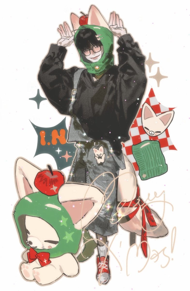 #아이엔  Merry Christmas! ( *´ސު｀*)