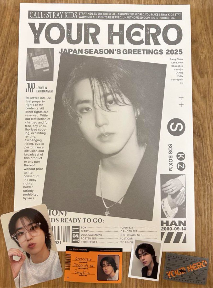 han, felix, seungmin & i.n season greetings japan 2025 [your hero