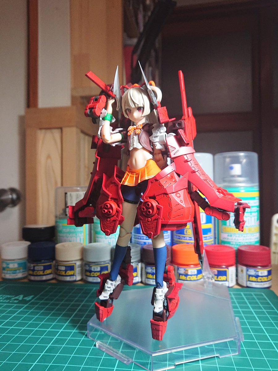 tamitsuka's tweet photo. エクスアーマーＦを頑張ってマスキングしましたが、分かりにくくなってしまいました😞もう���しメリハリのある色のほうが良かったかもしれません。 https://t.co/2h4YRtC8vN